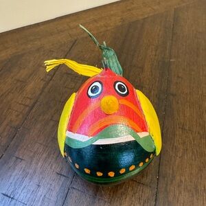 Hand Painted Bird Gourd El Calafate‎ Signed